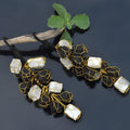 Tumble Hanger for Healing - Black Tourmaline and Selenite crystal hanger