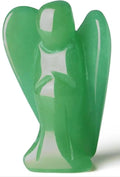 Green Aventurine Angel figurine - translucent green crystal with wings