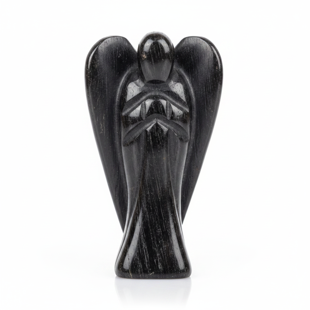 Black Tourmaline Angel - Enhanced