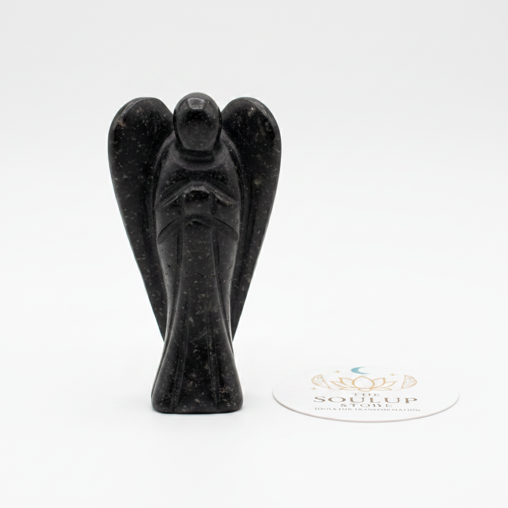 Black Tourmaline Angel - Front