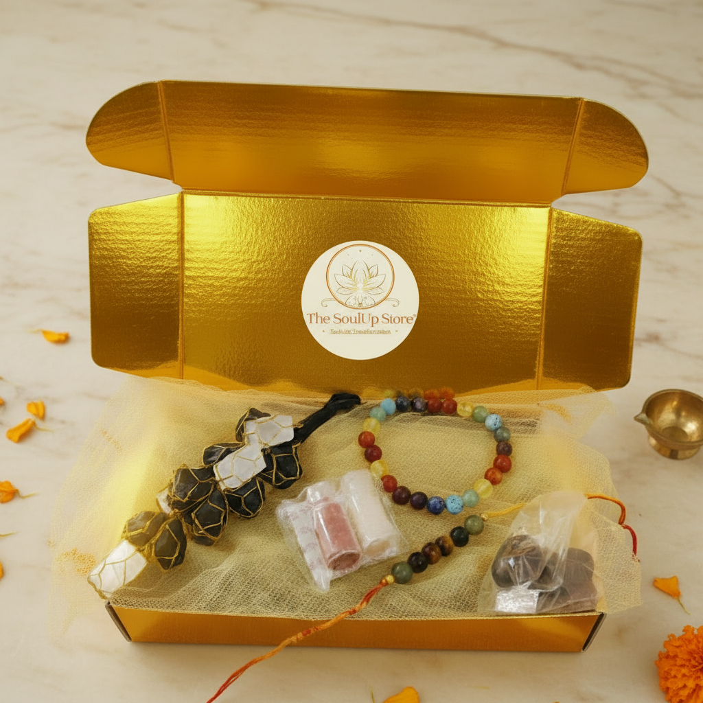 Gold Gift Box - Marble Flat Lay