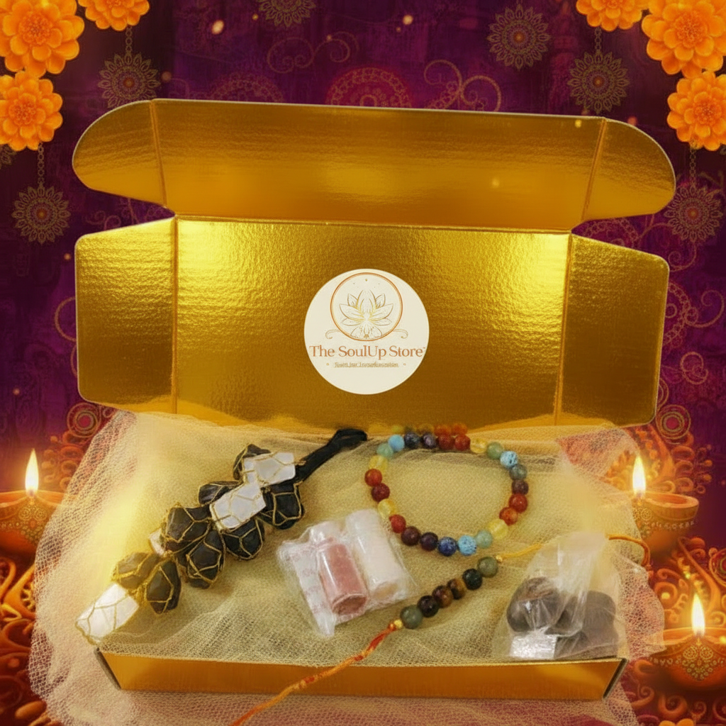 Gold Gift Box - Round Sticker on Lid