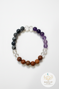 Good Health Mixel Crystal Bracelet - White Background with SoulUp Sticker