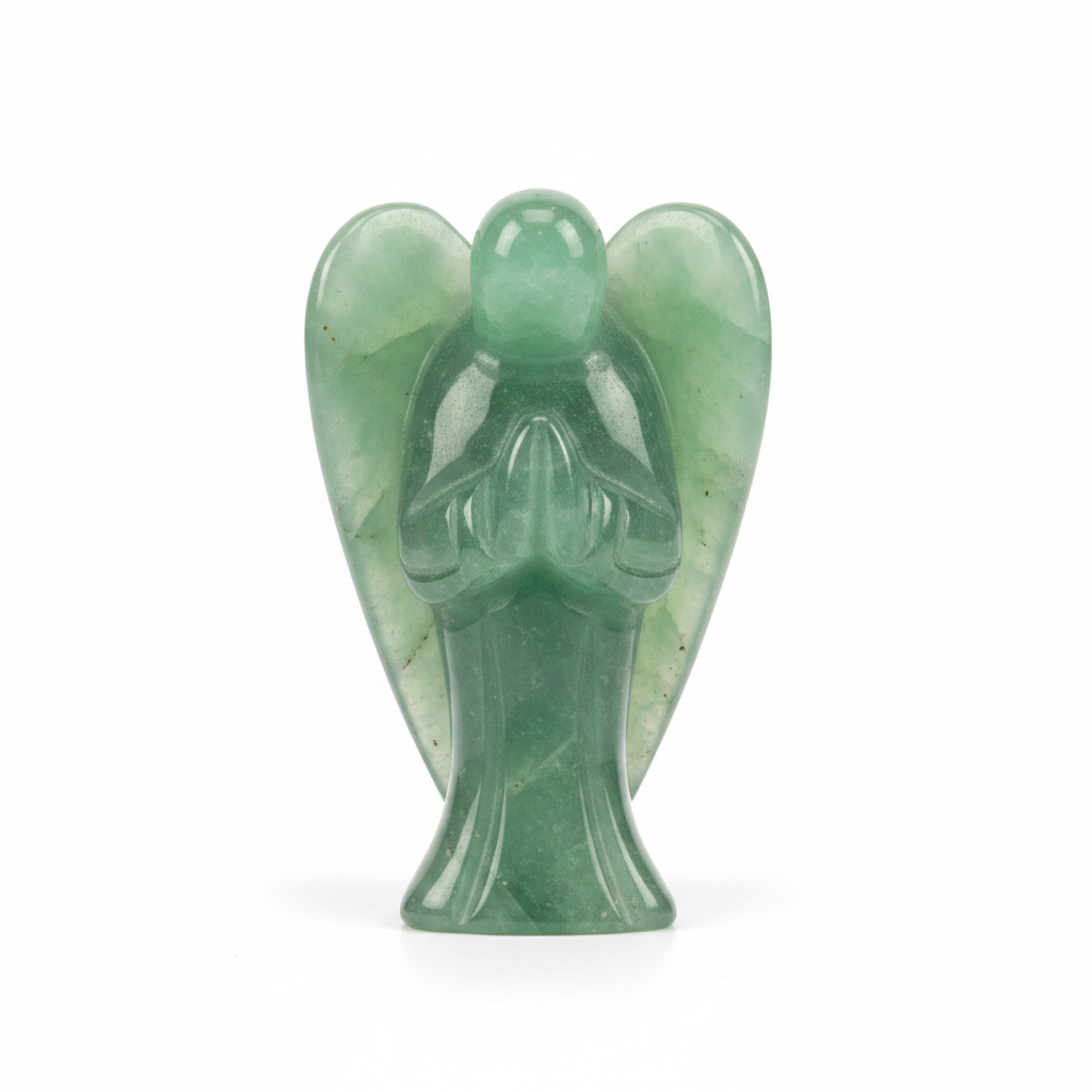 Green Aventurine Angel - Enhanced