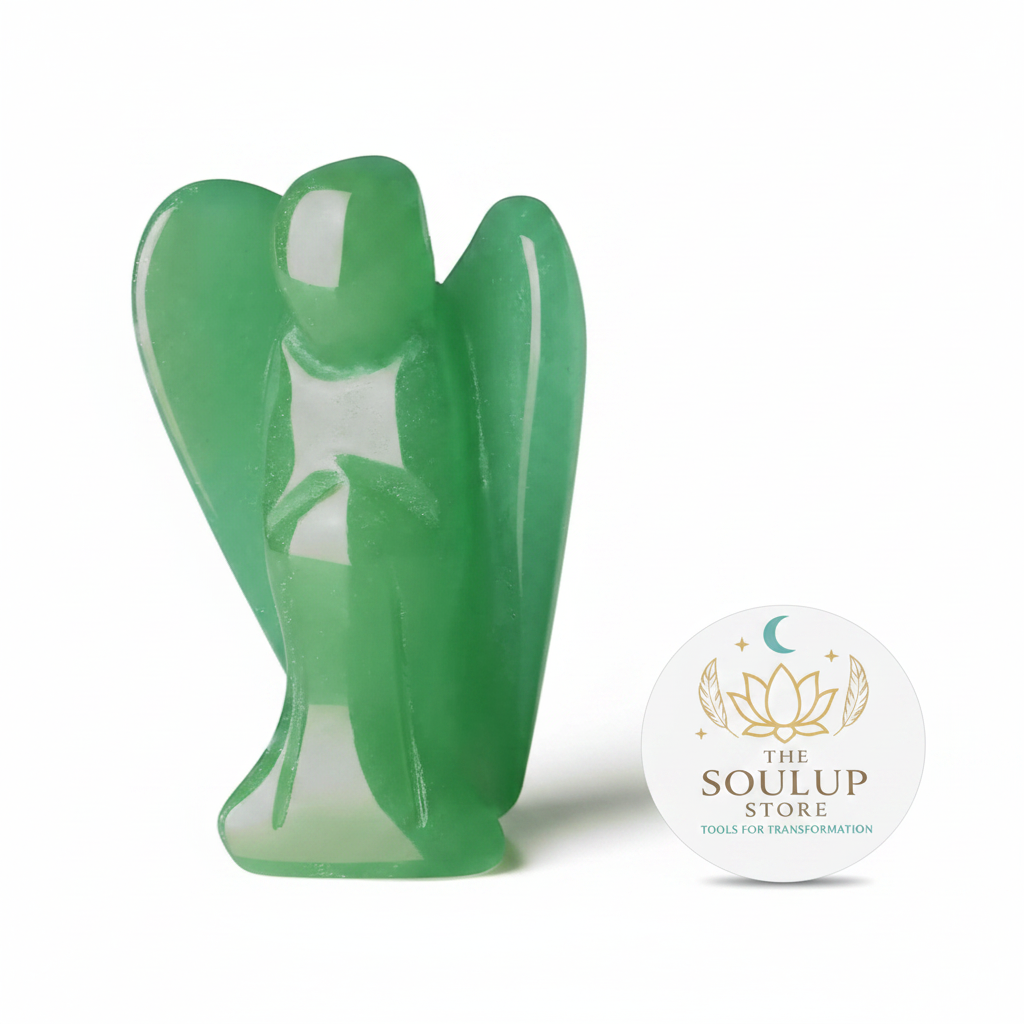 Green Aventurine Angel - Front