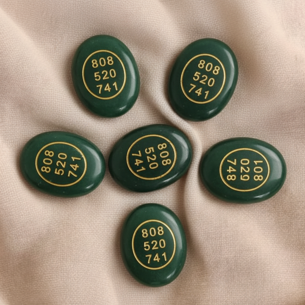 Green Coins - Fabric