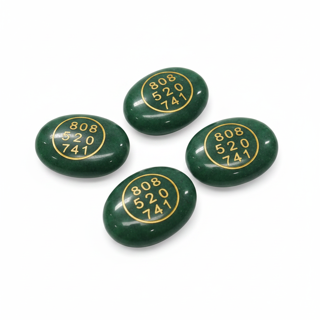 Green Coins - White BG