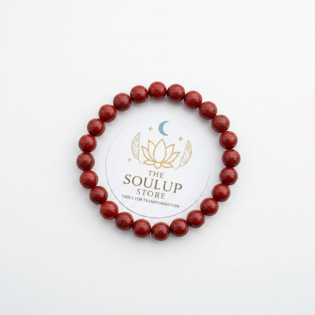 Red Jasper Bracelet - top down