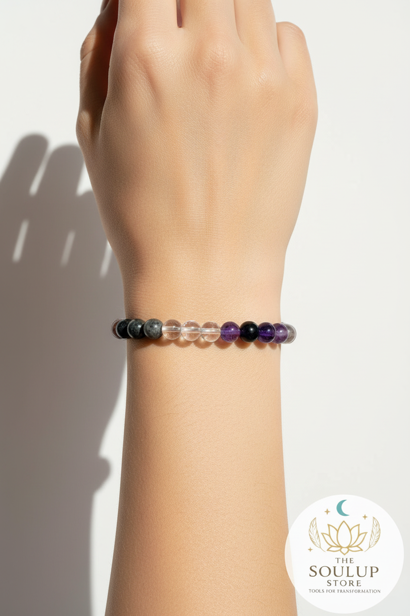 Good Health Mixel Crystal Bracelet - worn on wrist