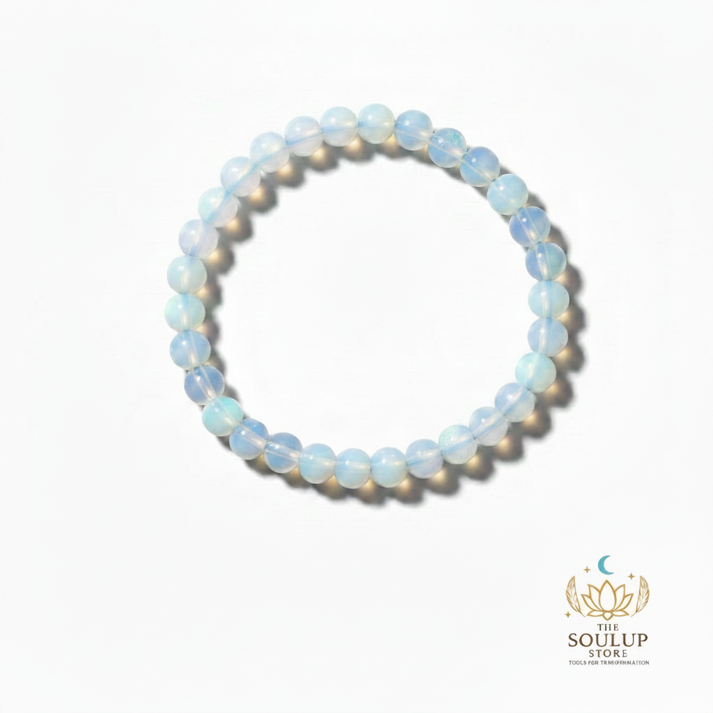 Opalite Crystal Bracelet - top down