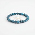 Blue Apatite Bracelet - side angle