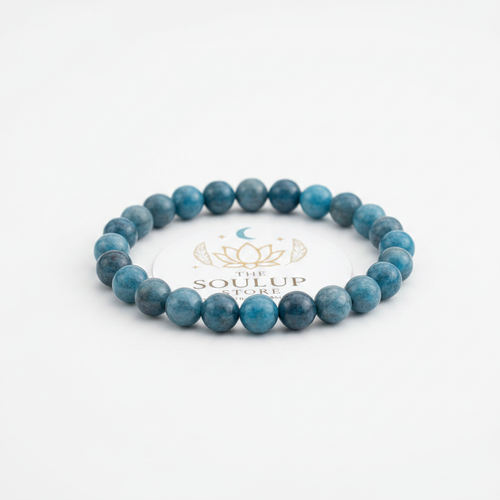 Blue Apatite Bracelet - side angle