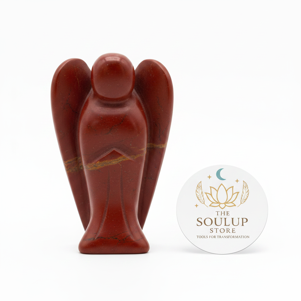 Red Jasper Angel - Front