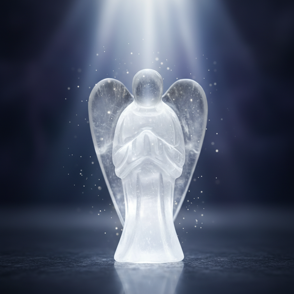 Selenite Angel - Enhanced